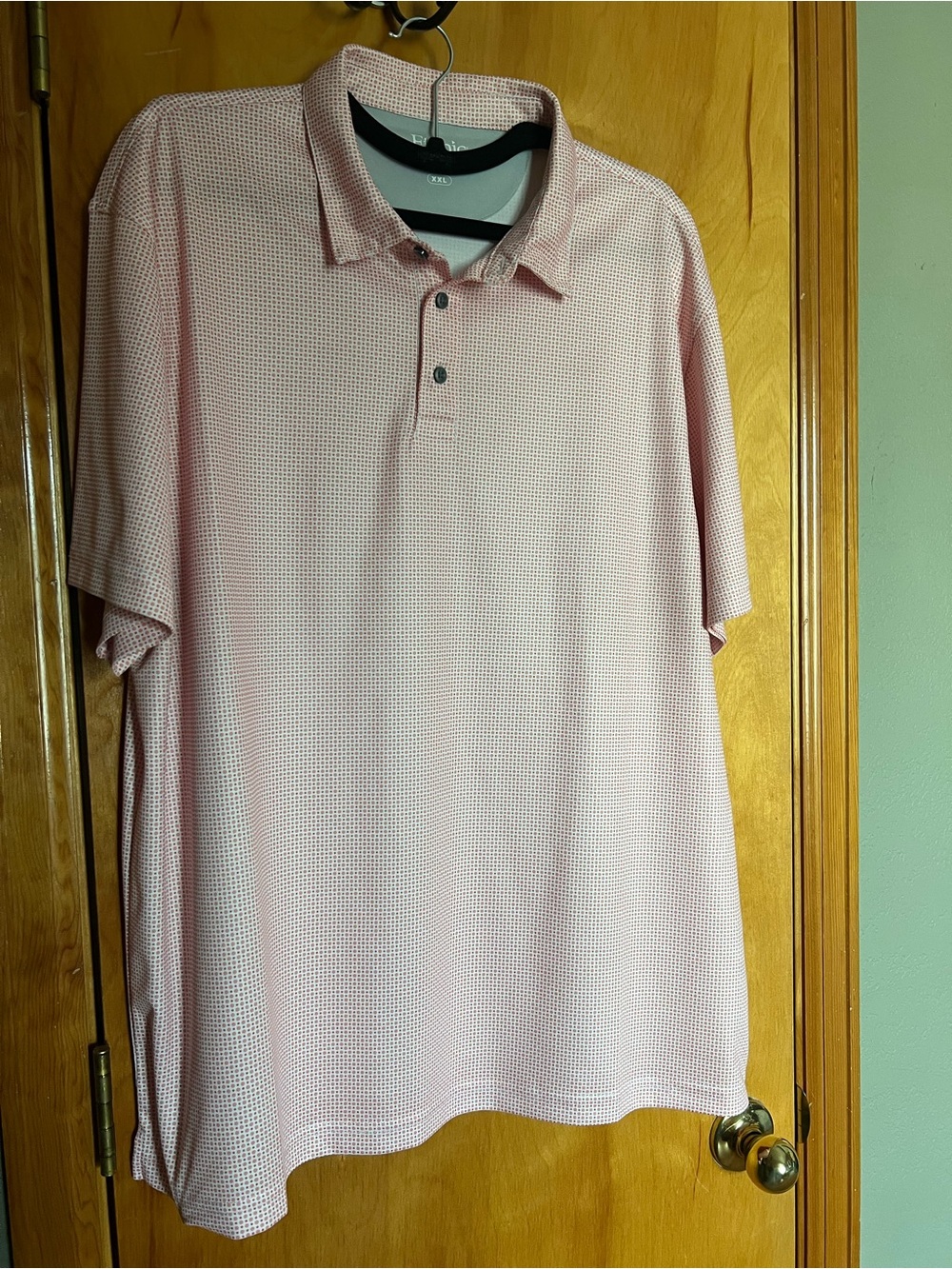 Men's Light Pink Performance Polo Shirt